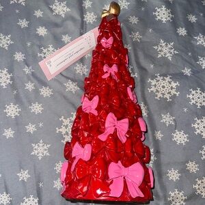 Cupcakes and Cashmere Red Pink Bow  Tree